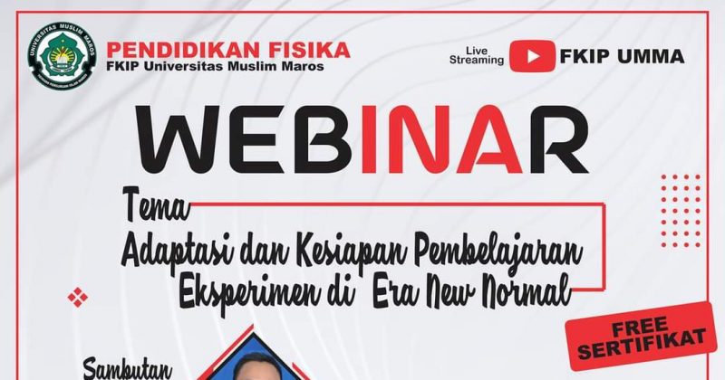 WEBINAR: Adapatasi dan Kesiapan Pembelajaran Eksperimen Di Era New Normal